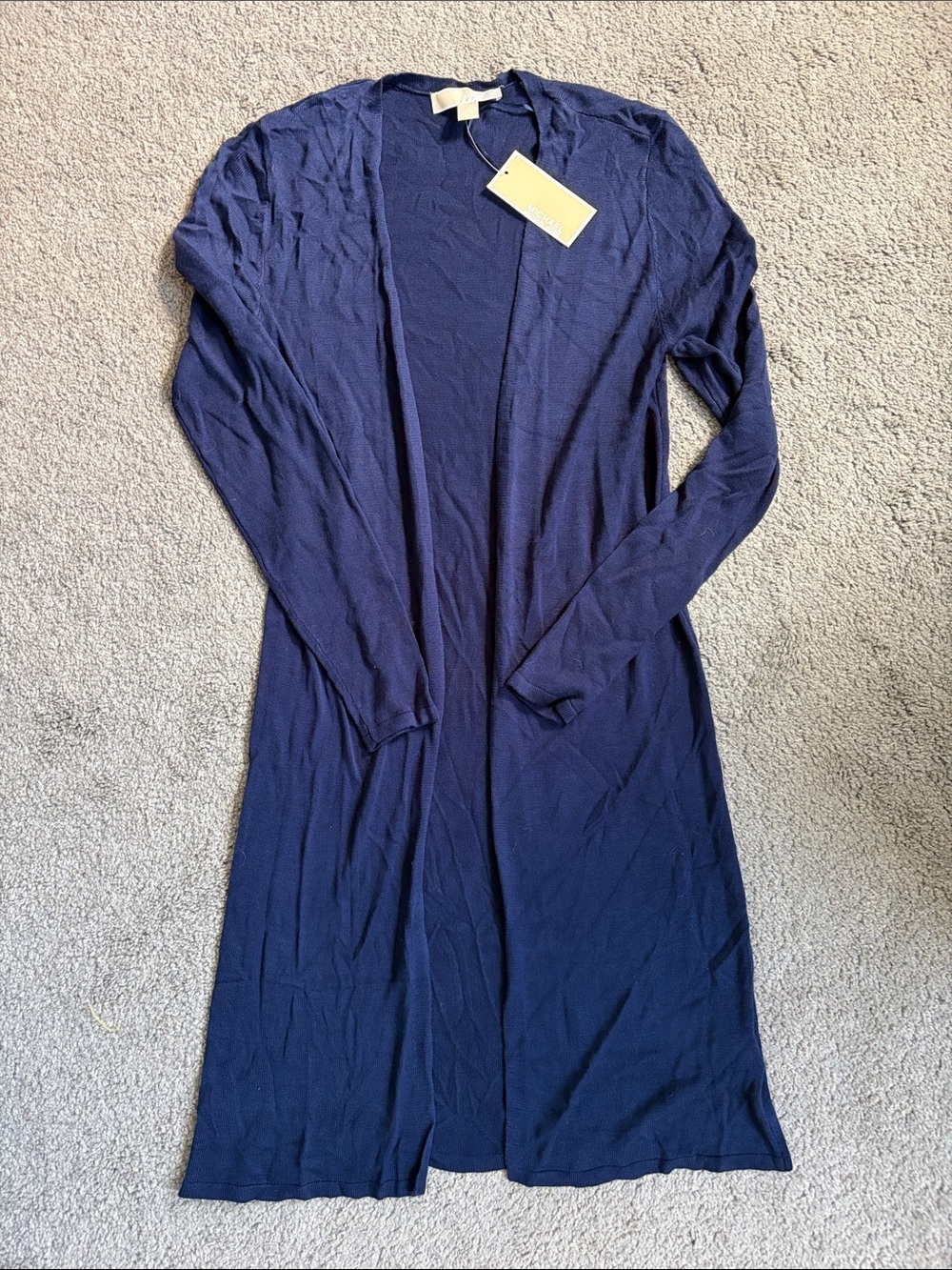 MICHAEL KORS Long Open Front Cardigan - Picture 1 of 2